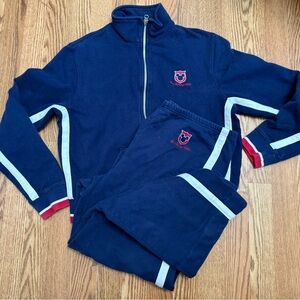 Vintage Walt Disney World vintage navy track suit Large